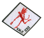 Officially Licensed USMC VMF-232 Red Devils WWII Throwback Patch