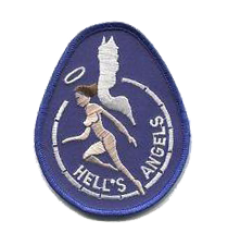 VMFA-321 Hells Angels Naked Angel, Blue Patch