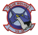 Officially Licensed US Navy VS-35 Blue Wolves Patch