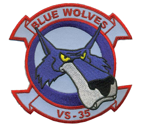 Officially Licensed US Navy VS-35 Blue Wolves Patch